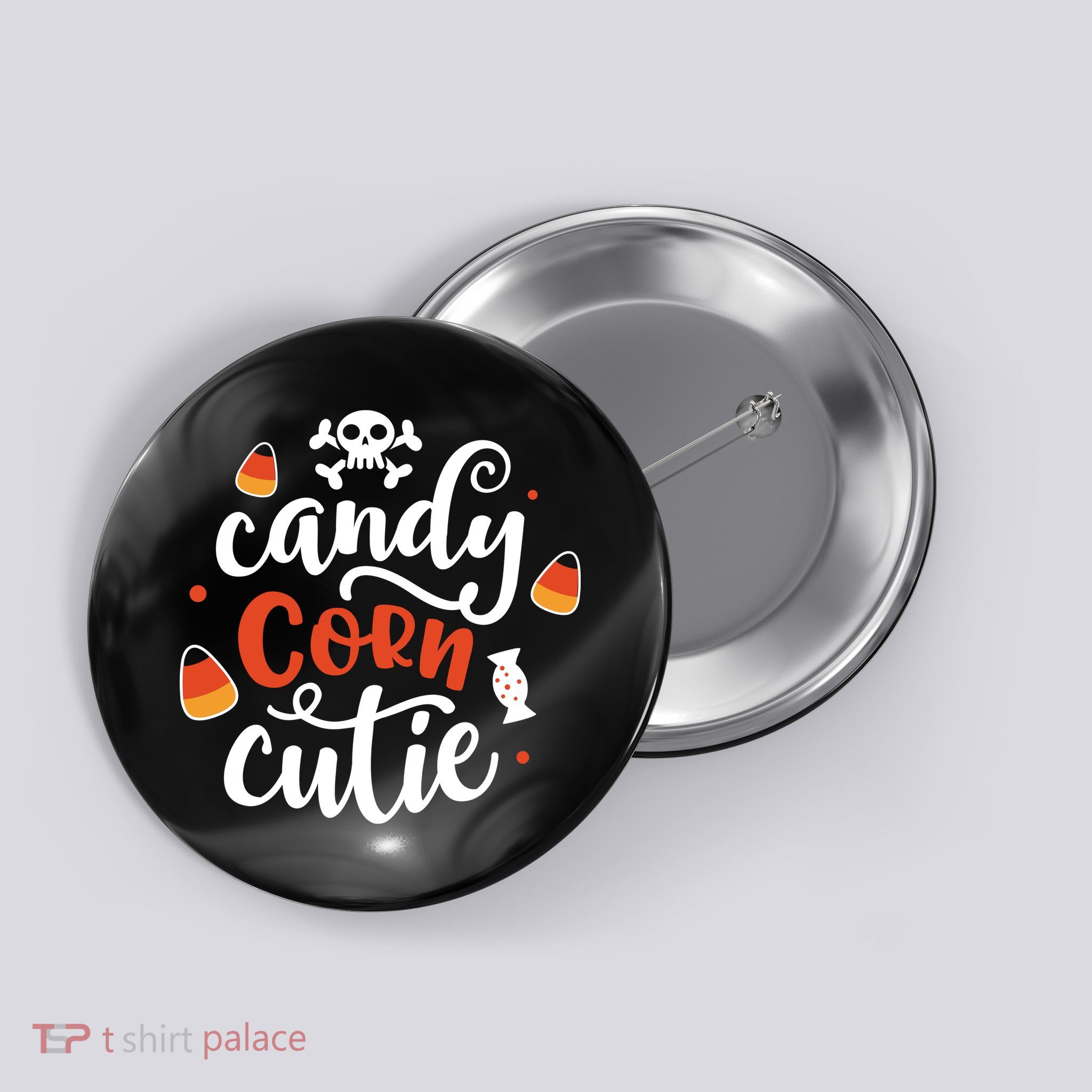 Candy Corn Cutie Halloween Button