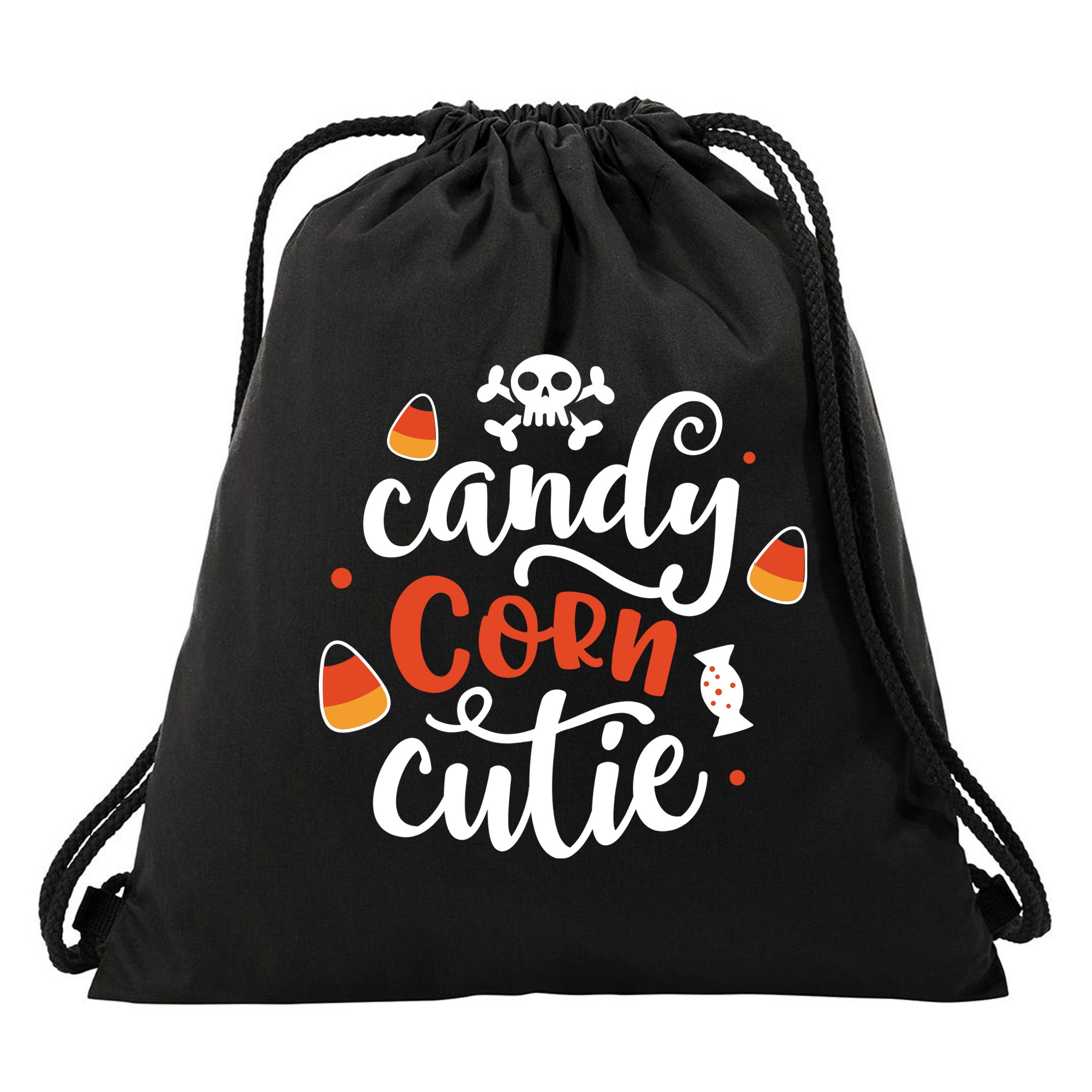 Candy Corn Cutie Halloween Drawstring Bag
