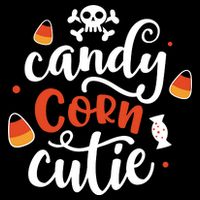Candy Corn Cutie Halloween Drawstring Bag