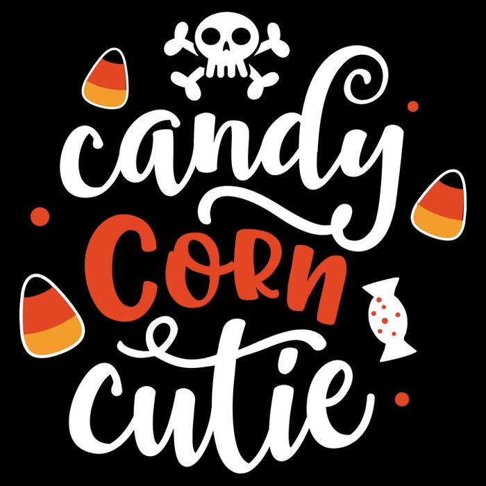 Candy Corn Cutie Halloween Drawstring Bag