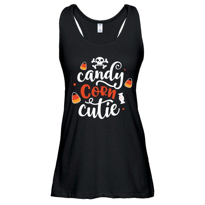 Candy Corn Cutie Halloween Ladies Essential Flowy Tank