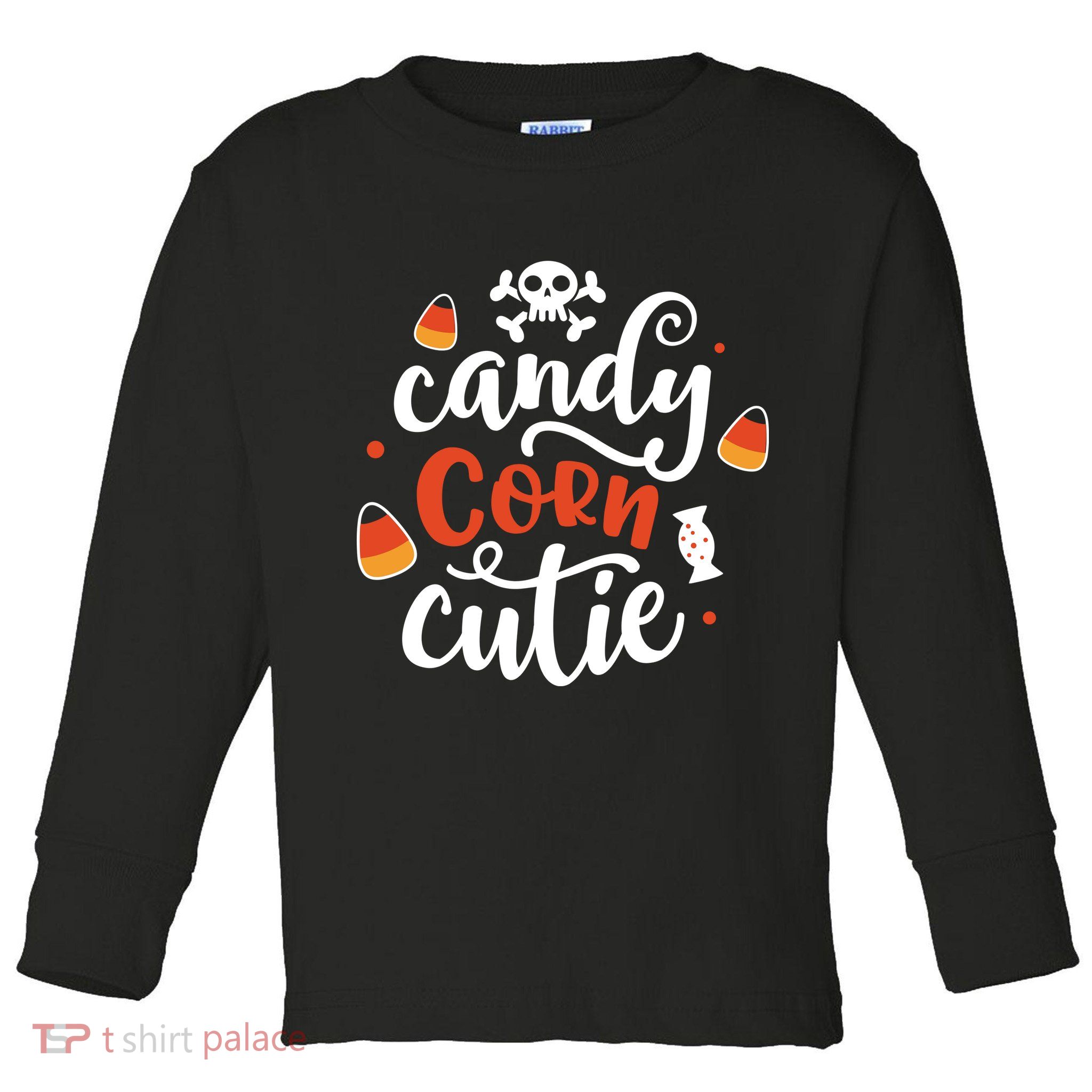 Candy Corn Cutie Halloween Toddler Long Sleeve Shirt