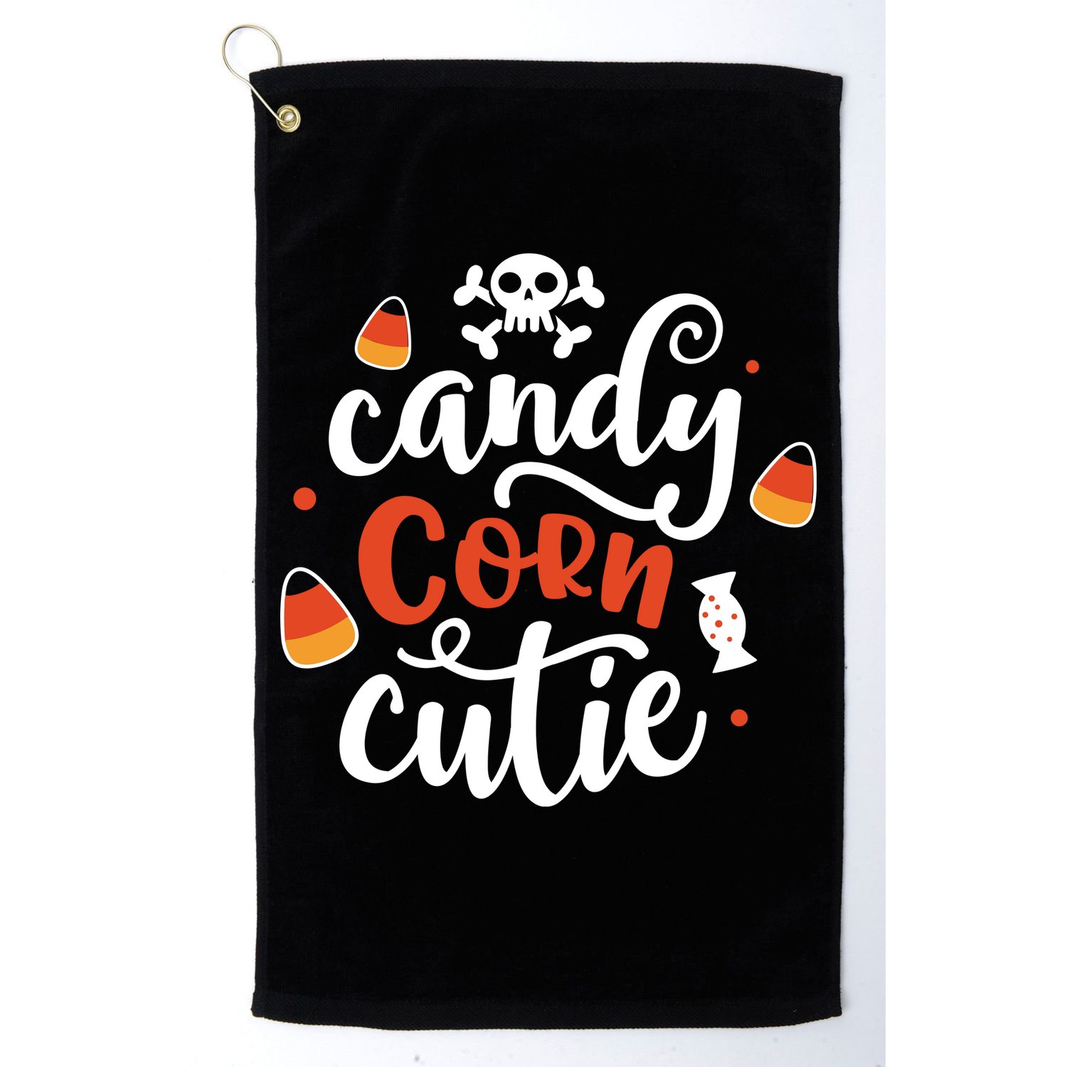 Candy Corn Cutie Halloween Golf Towel
