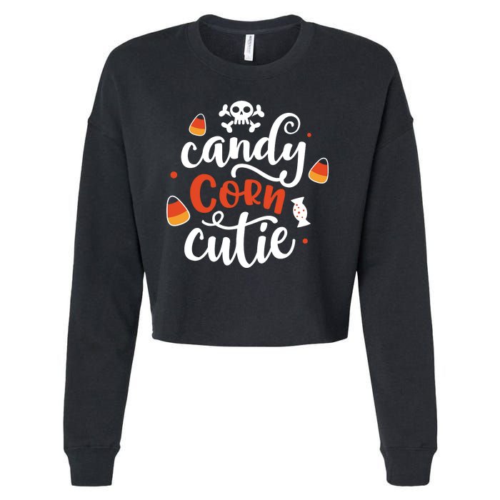 Candy Corn Cutie Halloween Cropped Pullover Crew