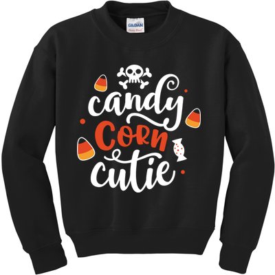 Candy Corn Cutie Halloween Kids Sweatshirt