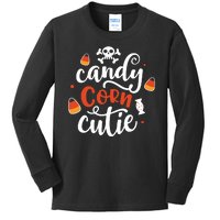 Candy Corn Cutie Halloween Kids Long Sleeve Shirt