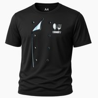 Chef Costume Coat Uniform Cook Jacket Cooling Performance Crew T-Shirt
