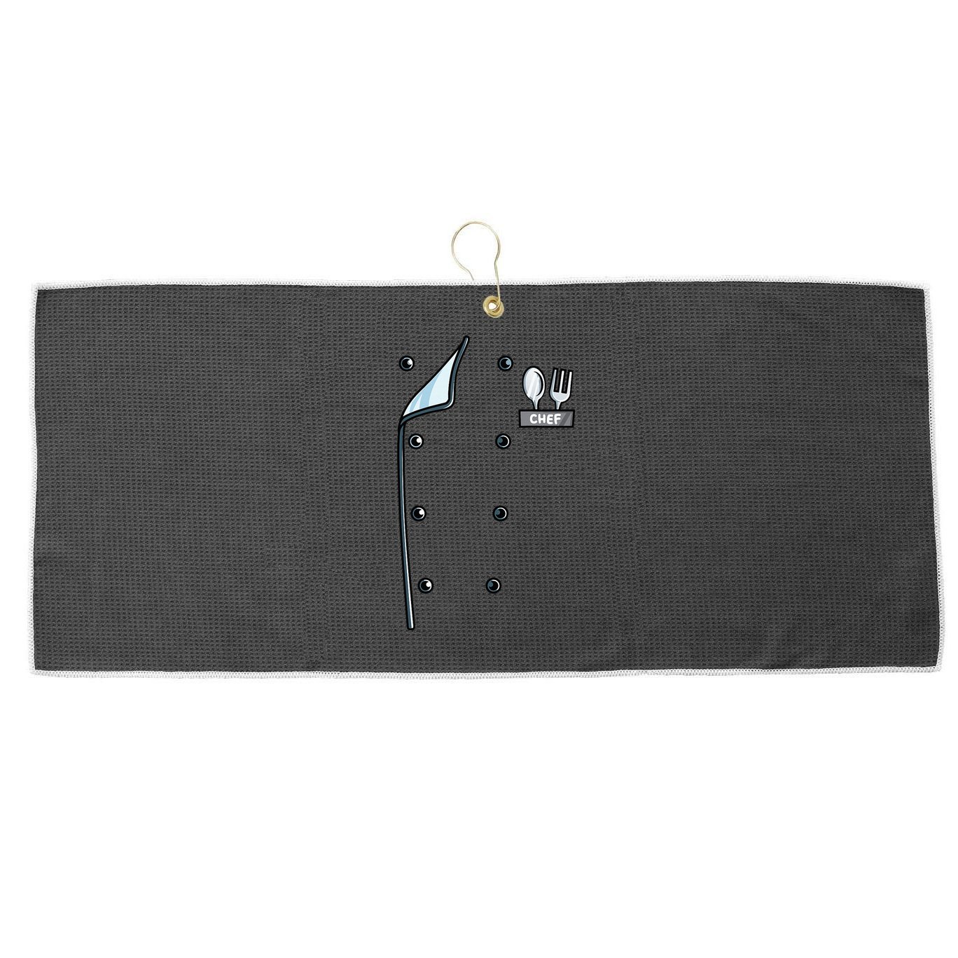 Chef Costume Coat Uniform Cook Jacket Large Microfiber Waffle Golf Towel