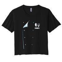 Chef Costume Coat Uniform Cook Jacket Women's Crop Top Tee
