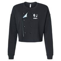 Chef Costume Coat Uniform Cook Jacket Cropped Pullover Crew
