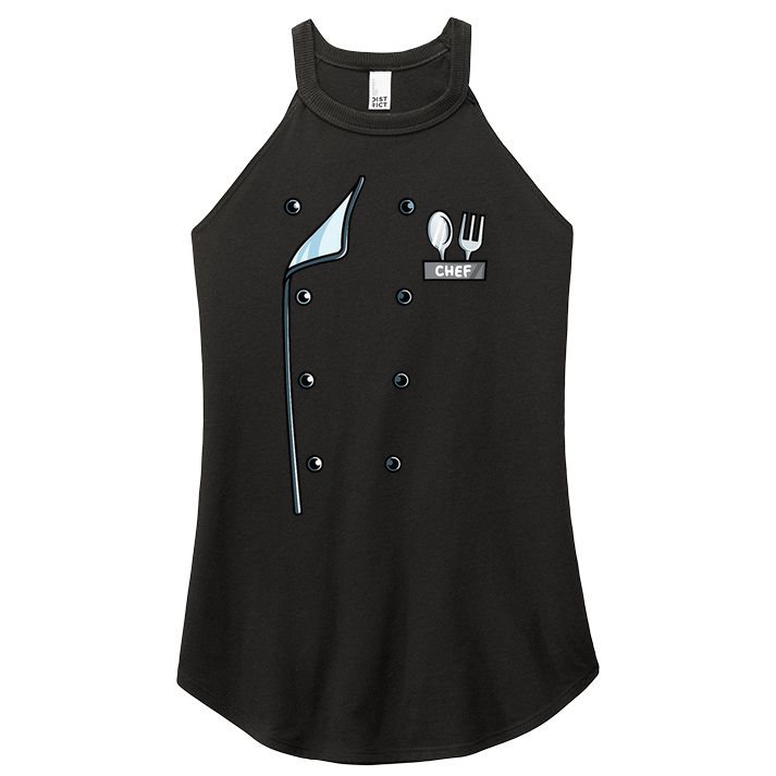 Chef Costume Coat Uniform Cook Jacket Women's Perfect Tri Rocker Tank