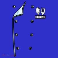Chef Costume Coat Uniform Cook Jacket Baby Bodysuit