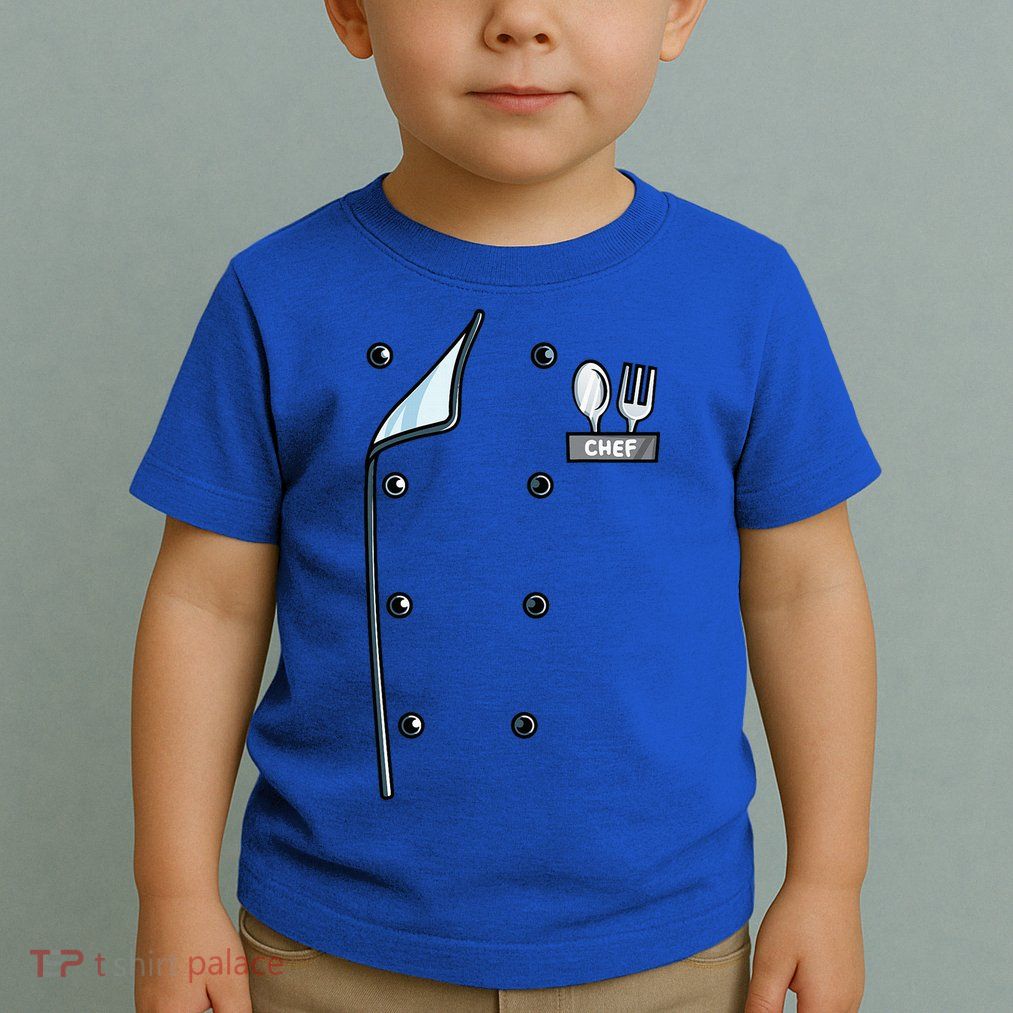 Chef Costume Coat Uniform Cook Jacket Toddler T-Shirt