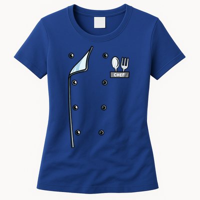 Chef Costume Coat Uniform Cook Jacket Womens T-Shirt