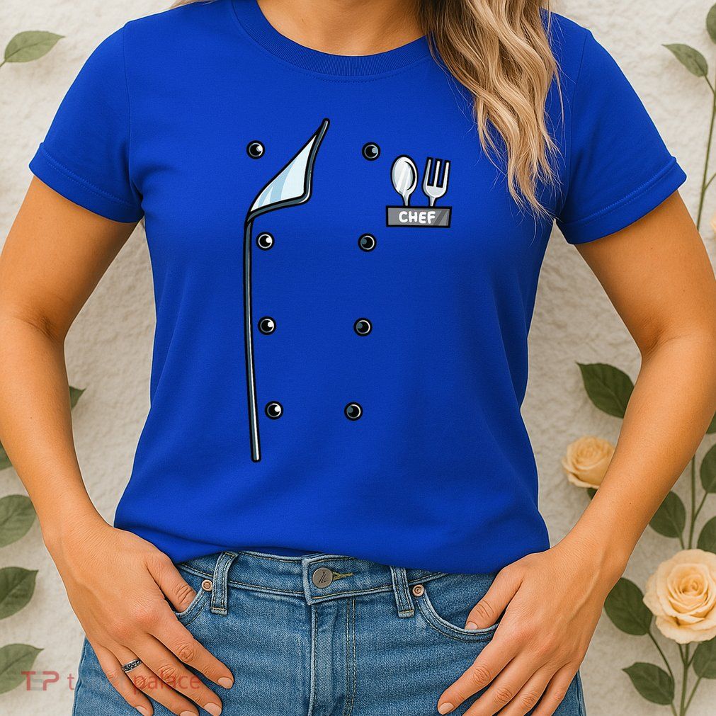 Chef Costume Coat Uniform Cook Jacket Womens T-Shirt