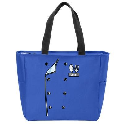 Chef Costume Coat Uniform Cook Jacket Zip Tote Bag