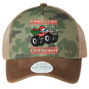 Christmas Candy Cane Crusher Xmas Monster Truck Legacy Tie Dye Trucker Hat