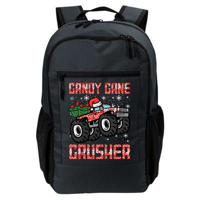 Christmas Candy Cane Crusher Xmas Monster Truck Daily Commute Backpack