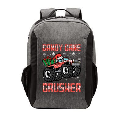 Christmas Candy Cane Crusher Xmas Monster Truck Vector Backpack