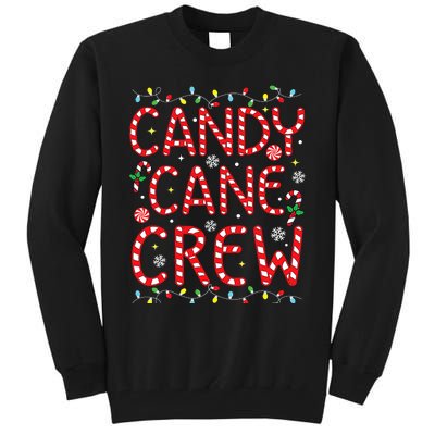 Candy Cane Crew Funny Christmas Candy Cane Lover Xmas Pajama Tall Sweatshirt