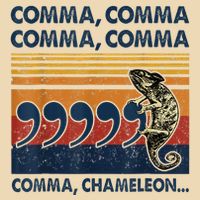 Comma Comma Chameleon Funny Grammar English Teacher Bag