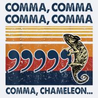 Comma Comma Chameleon Funny Grammar English Teacher Sueded Cloud Jersey T-Shirt