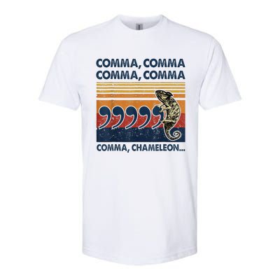 Comma Comma Chameleon Funny Grammar English Teacher Softstyle CVC T-Shirt