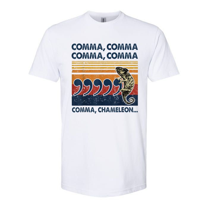 Comma Comma Chameleon Funny Grammar English Teacher Softstyle CVC T-Shirt