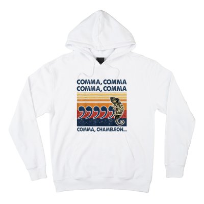 Comma Comma Chameleon Funny Grammar English Teacher Hoodie