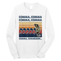 Comma Comma Chameleon Funny Grammar English Teacher Long Sleeve Shirt