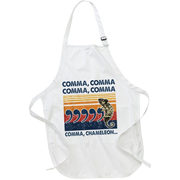 Comma Comma Chameleon Funny Grammar English Teacher Apron