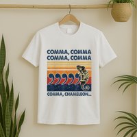 Comma Comma Chameleon Funny Grammar English Teacher T-Shirt