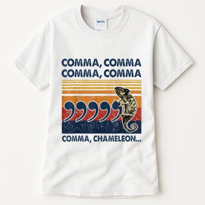 Comma Comma Chameleon Funny Grammar English Teacher Tall T-Shirt