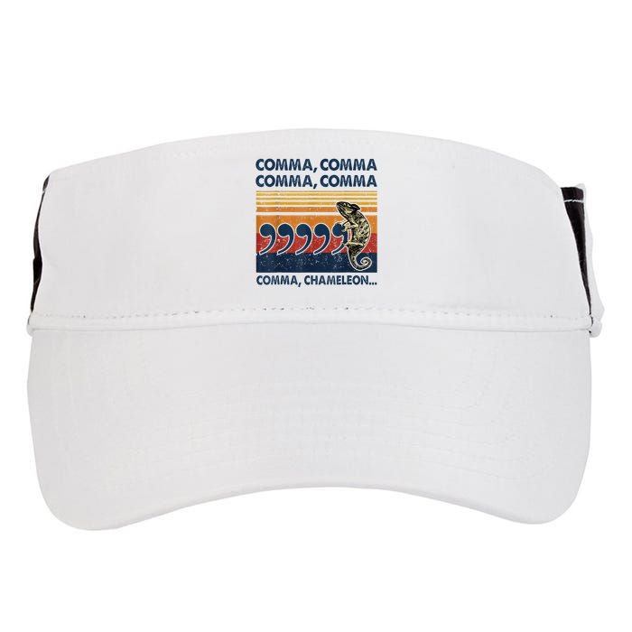 Comma Comma Chameleon Funny Grammar English Teacher Adult Drive Performance Visor
