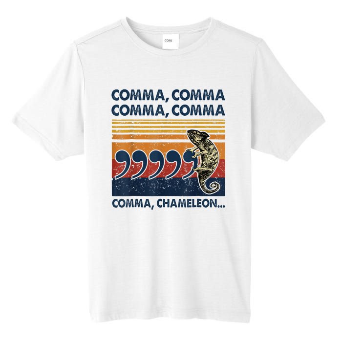 Comma Comma Chameleon Funny Grammar English Teacher Tall Fusion ChromaSoft Performance T-Shirt