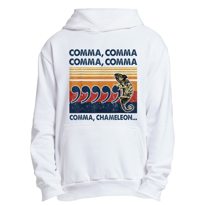 Comma Comma Chameleon Funny Grammar English Teacher Urban Pullover Hoodie