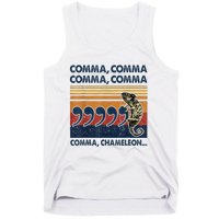 Comma Comma Chameleon Funny Grammar English Teacher Tank Top