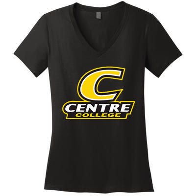 Centre College Colonels Stacked Women's V-Neck T-Shirt