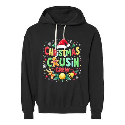 Christmas Cousin Crew Family Matching Xmas Christmas Pajamas Garment-Dyed Fleece Hoodie
