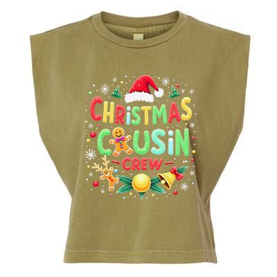 Christmas Cousin Crew Family Matching Xmas Christmas Pajamas Garment-Dyed Women's Muscle Tee