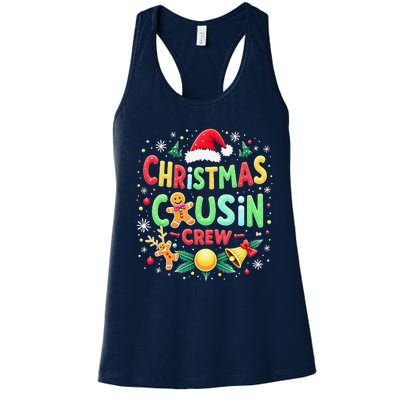 Christmas Cousin Crew Family Matching Xmas Christmas Pajamas Women's Racerback Tank