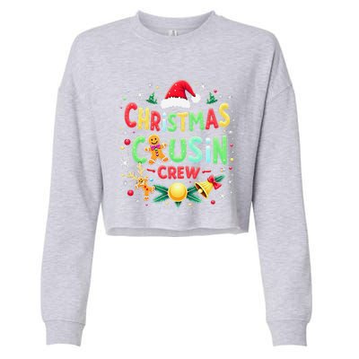 Christmas Cousin Crew Family Matching Xmas Christmas Pajamas Cropped Pullover Crew