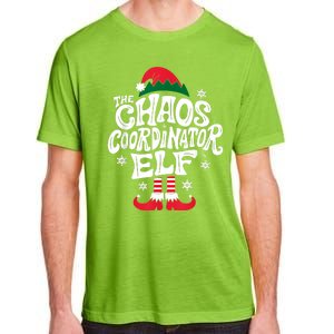 Christmas Chaos Coordinator Elf Xmas Pajama Gift Mom & Dad Adult ChromaSoft Performance T-Shirt