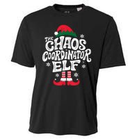 Christmas Chaos Coordinator Elf Xmas Pajama Gift Mom & Dad Cooling Performance Crew T-Shirt