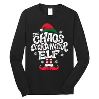 Christmas Chaos Coordinator Elf Xmas Pajama Gift Mom & Dad Long Sleeve Shirt