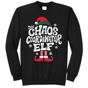 Christmas Chaos Coordinator Elf Xmas Pajama Gift Mom & Dad Sweatshirt