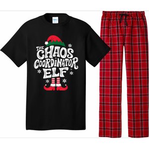 Christmas Chaos Coordinator Elf Xmas Pajama Gift Mom & Dad Pajama Set