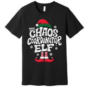 Christmas Chaos Coordinator Elf Xmas Pajama Gift Mom & Dad Premium T-Shirt