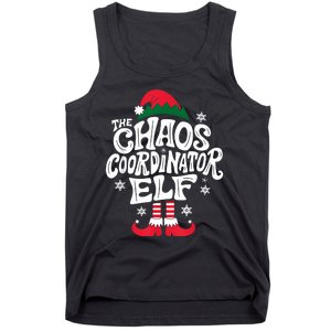 Christmas Chaos Coordinator Elf Xmas Pajama Gift Mom & Dad Tank Top