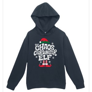 Christmas Chaos Coordinator Elf Xmas Pajama Gift Mom & Dad Urban Pullover Hoodie